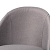 Baxton Studio Carra Grey Upholstered Walnut-Finished Wood Swivel Bar Stool, PK2 157-9650